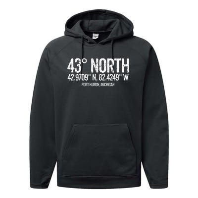 43 Degrees North Port Huron Performance Fleece Hoodie