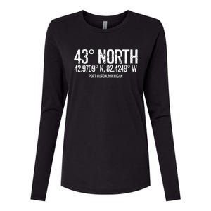 43 Degrees North Port Huron Womens Cotton Relaxed Long Sleeve T-Shirt