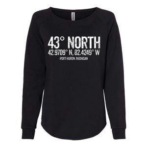 43 Degrees North Port Huron Womens California Wash Sweatshirt