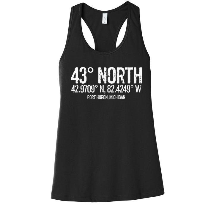 43 Degrees North Port Huron Women's Racerback Tank