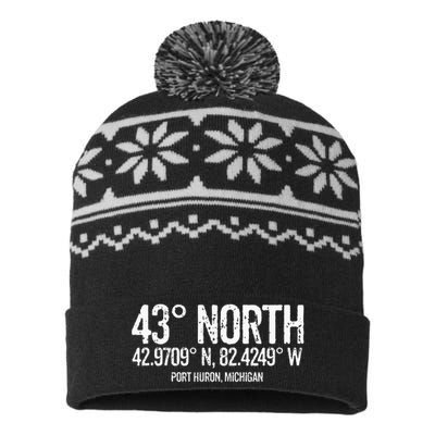 43 Degrees North Port Huron USA-Made Snowflake Beanie