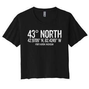 43 Degrees North Port Huron Women's Crop Top Tee