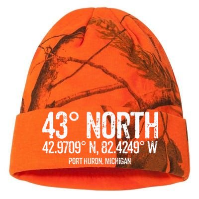 43 Degrees North Port Huron Kati Licensed 12" Camo Beanie