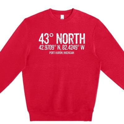 43 Degrees North Port Huron Premium Crewneck Sweatshirt