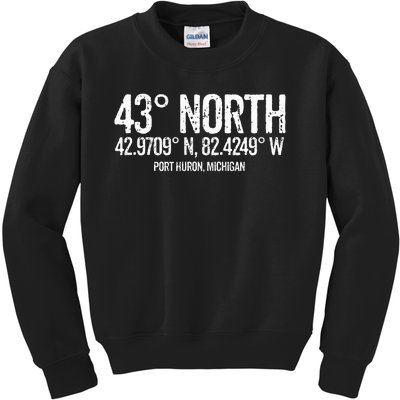 43 Degrees North Port Huron Kids Sweatshirt