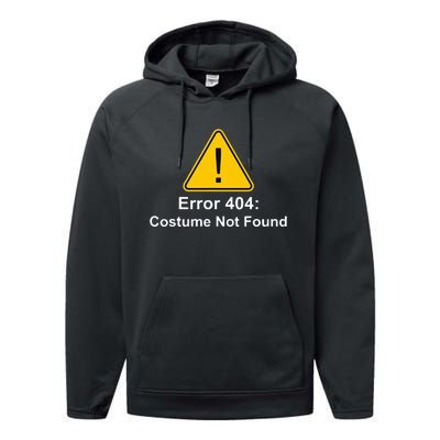 404 Error Costume Not Found Halloween Performance Fleece Hoodie