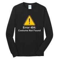 404 Error Costume Not Found Halloween Tall Long Sleeve T-Shirt