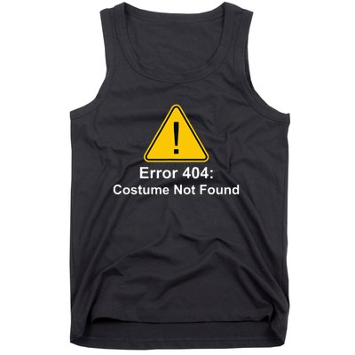 404 Error Costume Not Found Halloween Tank Top