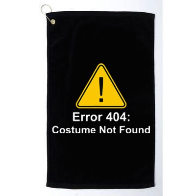 404 Error Costume Not Found Halloween Platinum Collection Golf Towel