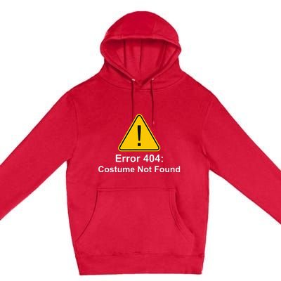 404 Error Costume Not Found Halloween Premium Pullover Hoodie