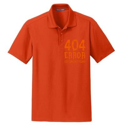 404 Error Costume Not Found Funny Halloween Cute Gift Dry Zone Grid Polo