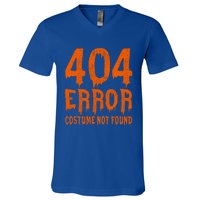 404 Error Costume Not Found Funny Halloween Cute Gift V-Neck T-Shirt