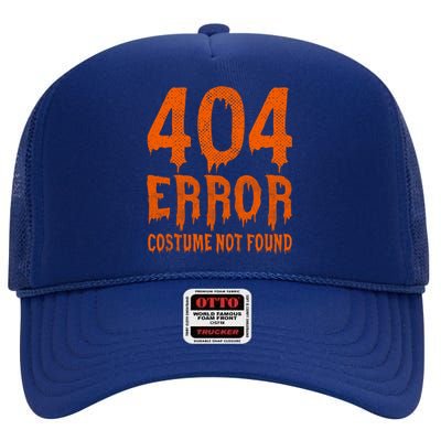 404 Error Costume Not Found Funny Halloween Cute Gift High Crown Mesh Back Trucker Hat