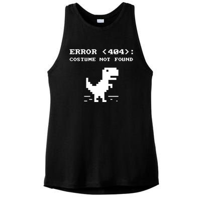 404 Error Costume Not Found Gift Funny Halloween Internet Funny Gift Ladies PosiCharge Tri-Blend Wicking Tank