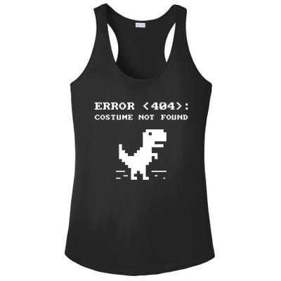 404 Error Costume Not Found Gift Funny Halloween Internet Funny Gift Ladies PosiCharge Competitor Racerback Tank