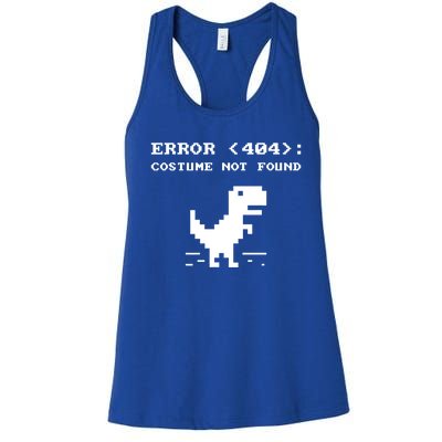 404 Error Costume Not Found Gift Funny Halloween Internet Funny Gift Women's Racerback Tank