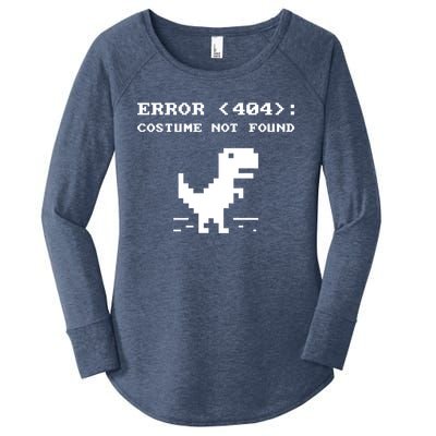 404 Error Costume Not Found Gift Funny Halloween Internet Funny Gift Women's Perfect Tri Tunic Long Sleeve Shirt