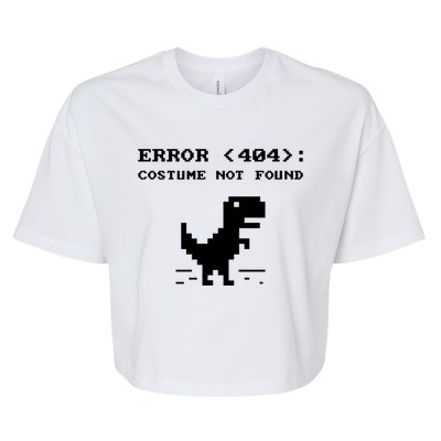 404 Error Costume Not Found Gift Funny Halloween Internet Funny Gift Bella+Canvas Jersey Crop Tee