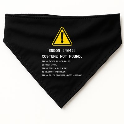 404 Error Costume Not Found Nerdy Geek Funny Computer USA-Made Doggie Bandana