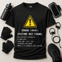 404 Error Costume Not Found Nerdy Geek Funny Computer Performance Shirt