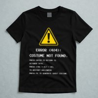 404 Error Costume Not Found Nerdy Geek Funny Computer T-Shirt