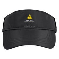 404 Error Costume Not Found Nerdy Geek Funny Computer Adult Drive Performance Visor
