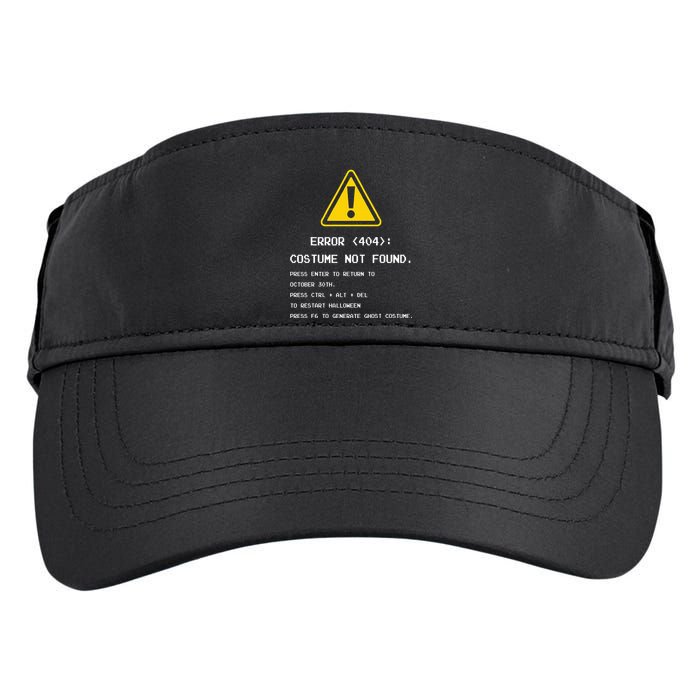 404 Error Costume Not Found Nerdy Geek Funny Computer Adult Drive Performance Visor
