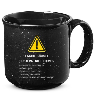 404 Error Costume Not Found Nerdy Geek Funny Computer 15oz Campfire Ceramic Mug