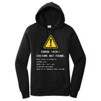 404 Error Costume Not Found Nerdy Geek Funny Computer Women's Pullover Hoodie
