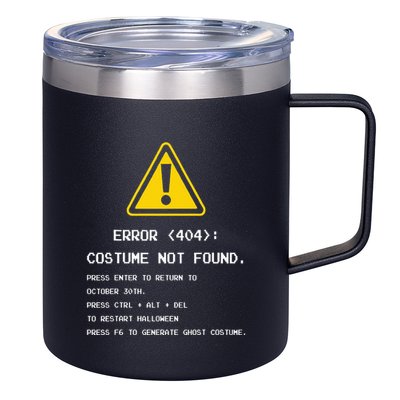 404 Error Costume Not Found Nerdy Geek Funny Computer 12oz Stainless Steel Coffee Mug