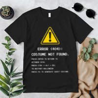 404 Error Costume Not Found Nerdy Geek Funny Computer Premium T-Shirt