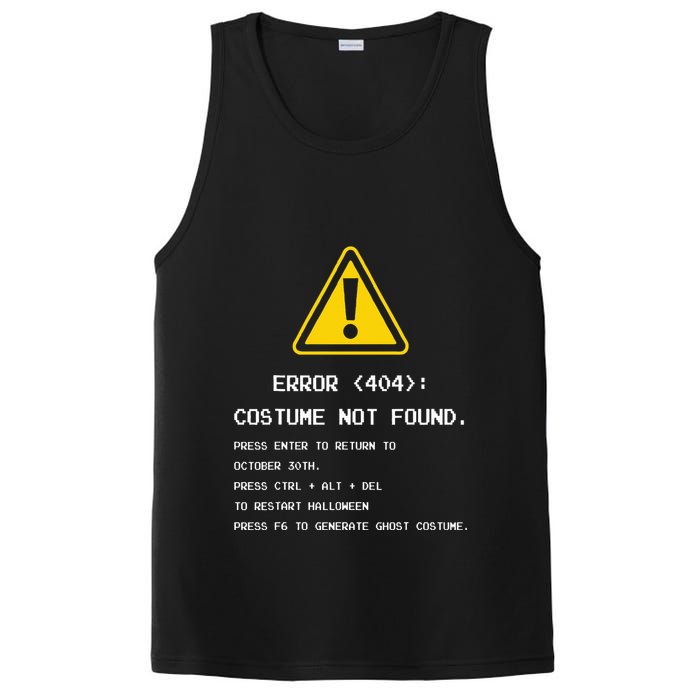 404 Error Costume Not Found Nerdy Geek Funny Computer PosiCharge Competitor Tank