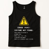 404 Error Costume Not Found Nerdy Geek Funny Computer Tank Top