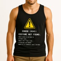 404 Error Costume Not Found Nerdy Geek Funny Computer Tank Top