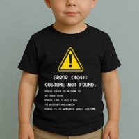404 Error Costume Not Found Nerdy Geek Funny Computer Toddler T-Shirt