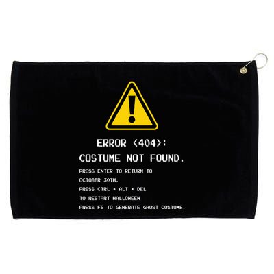 404 Error Costume Not Found Nerdy Geek Funny Computer Grommeted Golf Towel
