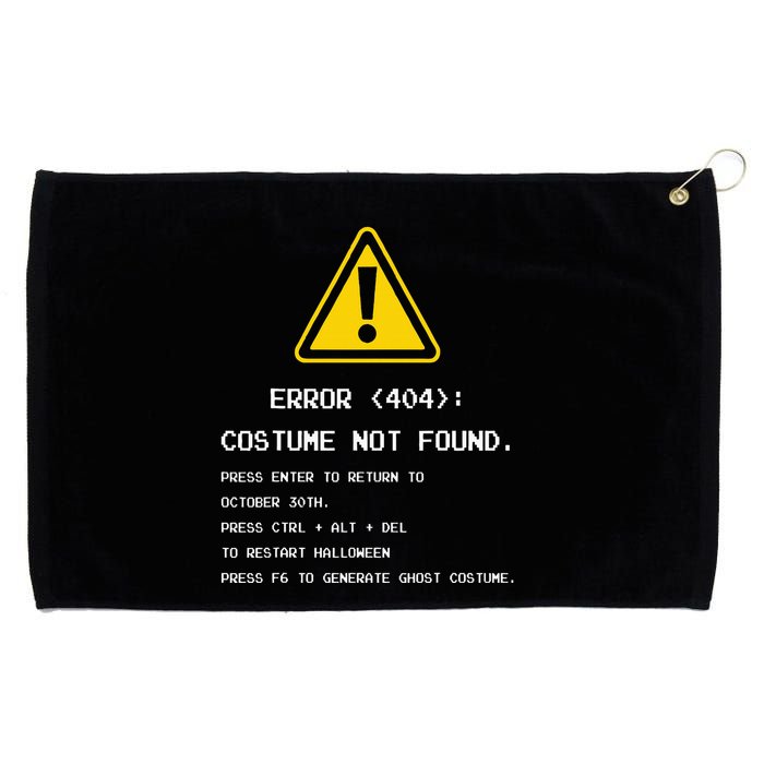 404 Error Costume Not Found Nerdy Geek Funny Computer Grommeted Golf Towel
