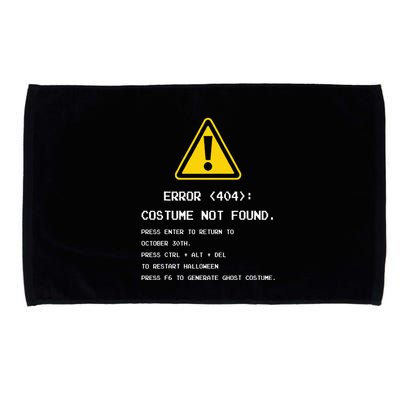 404 Error Costume Not Found Nerdy Geek Funny Computer Microfiber Hand Towel