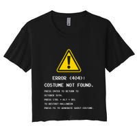 404 Error Costume Not Found Nerdy Geek Funny Computer Crop Top