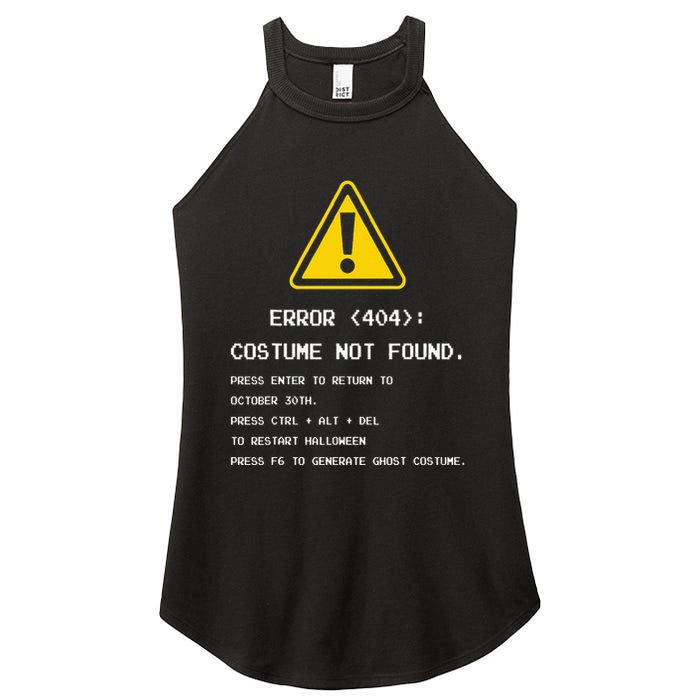 404 Error Costume Not Found Nerdy Geek Funny Computer Women's Perfect Tri Rocker Tank