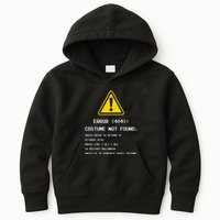 404 Error Costume Not Found Nerdy Geek Funny Computer Kids Hoodie