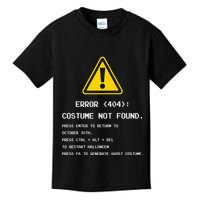 404 Error Costume Not Found Nerdy Geek Funny Computer Kids T-Shirt