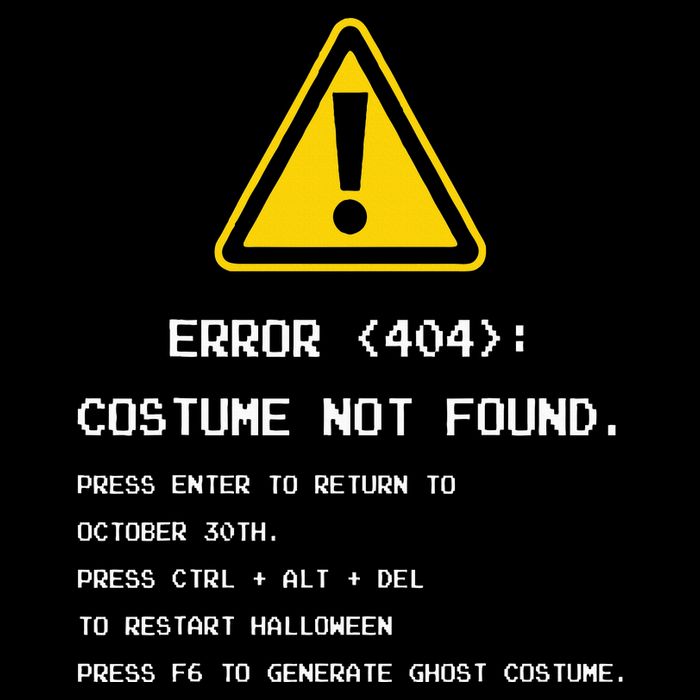 404 Error Costume Not Found Nerdy Geek Funny Computer Kids T-Shirt