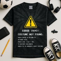 404 Error Costume Not Found Nerdy Geek Funny Computer Kids Tie-Dye T-Shirt
