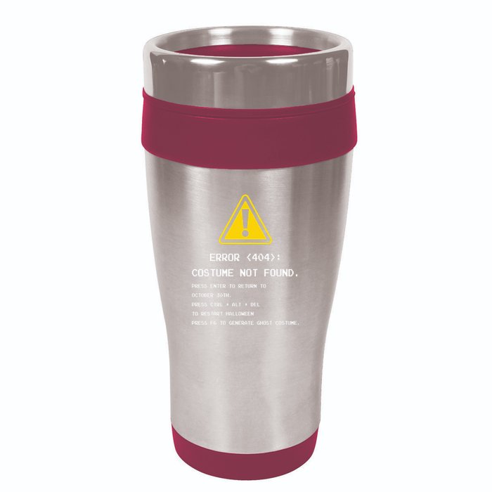 404 Error Costume Not Found Nerdy Geek Funny Computer 16oz Travel Tumbler