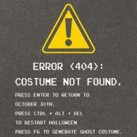404 Error Costume Not Found Nerdy Geek Funny Computer Cotton Canvas Backpack