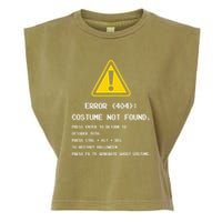 404 Error Costume Not Found Nerdy Geek Funny Computer Garment-Dyed Women's Muscle Tee