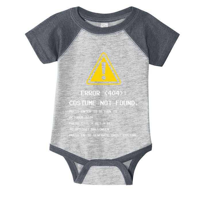 404 Error Costume Not Found Nerdy Geek Funny Computer Infant Baby Jersey Bodysuit