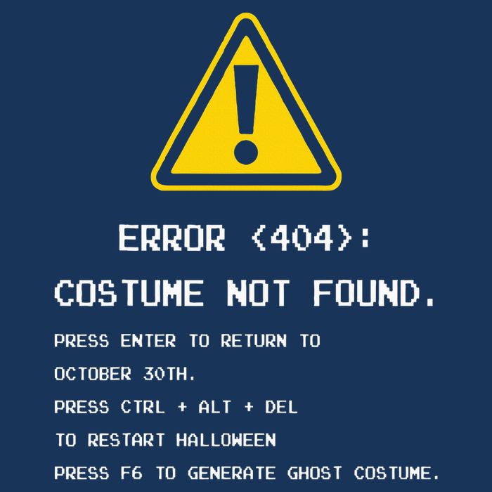 404 Error Costume Not Found Nerdy Geek Funny Computer Infant Baby Jersey Bodysuit