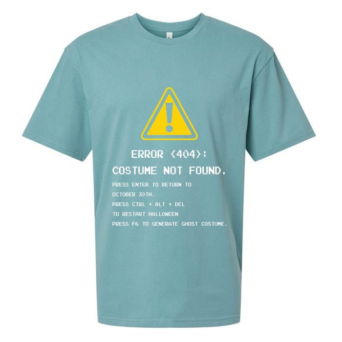 404 Error Costume Not Found Nerdy Geek Funny Computer Sueded Cloud Jersey T-Shirt